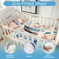 thumbnail image 3 of Hatchaa Custom Baby Crib Set, 5 Pcs Personalized Name Baby Bedding Sets for Boys & Girls, Sailor Bears Baby Crib Bedding Set, Double Layer Nursery Bedding Sets Customized Gift for Toddlers, 3 of 8