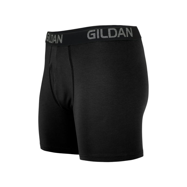 Gildan Adult Men's Boxer Briefs With Covered Waistband, 5-Pack, Sizes  S-2XL, 6 Inseam 