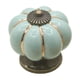 thumbnail image 1 of Pomo de puerta de calabaza de cerámica, cajón, armario, tirador de muebles (rosa y azul), 1 of 3
