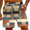 thumbnail image 2 of Puntoco Pantalones Cortos Con Estampado Hawaiano Para Hombre, Pantalones Cortos Con Bolsillo Y Cordón Xl, Pantalones Cortos Para Hombre, 2 of 6