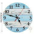 thumbnail image 2 of Christmas Decorations Style Wall Clock for Living Room Bedroom 24 Hour Display Modern Density Board Hanging Clock with Design, 2 of 5
