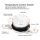thumbnail image 4 of Interruptor de control de temperatura juego de interruptor térmico normalmente cerrado 250 V 10 A 10 piezas para equipos industriales ANGGREK Otros, 4 of 8