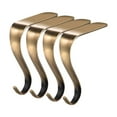 thumbnail image 3 of Soportes para medias navideñas perfecl 4 colgadores de metal Bronce, 3 of 8