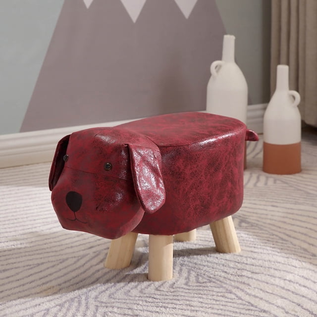 Taburete bajo para niños BuyWeek de madera con diseño de dibujos animados