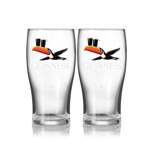 Vasos Guinness Gilroy Flying Toucan 590 ml Tulipán Pack de 2