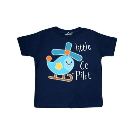 Helicopter Graphic - Little Co-Pilot- cute helicopter Toddler T-Shirt