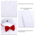 thumbnail image 4 of Camisa de gemelos para hombre, camisa de esmoquin de boda, camisa de esmoquin plisada con alas, camisa de vestir de esmoquin diseñada a medida, 4 of 5