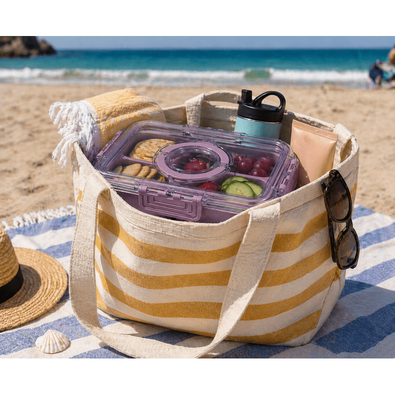 【未開封】LUNCH TIME SPEAK/FLICK 4枚セット Cook with Color 4-Compartment Mini Snack Box Food Storage Carrier