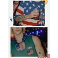 thumbnail image 6 of Danhjin 4th of July Tattoos, Patriotic Luminous Flag Temporary Sticker for Party & Holiday Events, 6 of 6