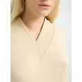 thumbnail image 2 of Scoop Women's and Women's Plus Ultimate Scubaknit V Neck Sweatshirt, Sizes XS-4X, 2 of 5