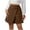 Brown, variant on Summer Skirts for Women Button down High Waist Asymmetrical Wrap Mini Skirt Casual Front Slit Skirt