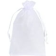 thumbnail image 3 of Naler 120Pcs Organza Drawstring Little Pouches,White Candy Jewelry Party Christmas Wedding Favor Gift Bags, 3 of 7