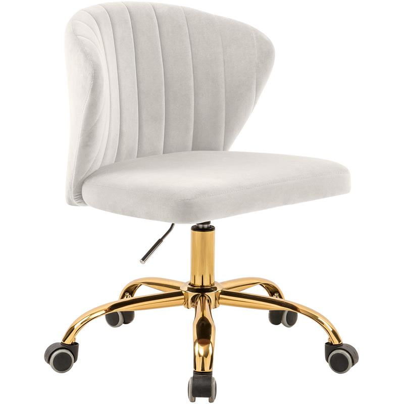 cream and gold office chair