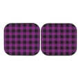 thumbnail image 7 of Fotbe Purple Black Plaid 2-Piece Car Windshield Sun Shade | Sun Blocker for Car Windshield | Foldable Automotive Interior Accessories for Sun Protection-Medium, 7 of 7