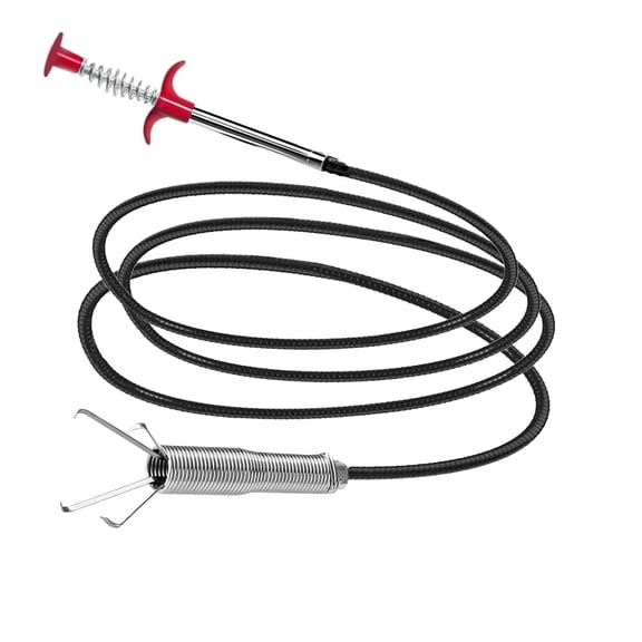 Drain Snake, Drain Clog Remover - Gutter Cleaning Tools Drain Cleaner for Toilet Sewer Shower Kitchen Bathroom Tub Clogged Drains Opener Cleaning Tool, Flexible Grabber Claw Pick Up Reacher (79 inch)