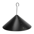 thumbnail image 2 of Aleta para ardilla de acero galvanizado profesional que evita el robo de deflector de ardilla para comedero de pájaros, estilo tornillo negro (material de PVC, con gancho), 2 of 12