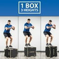 thumbnail image 2 of Synergee 3 in 1 Non-Slip Wood Plyometric Box for Jump Training and Conditioning. Wooden Plyo Box All In One Jump Trainer. Size - 20/18/16, 2 of 6