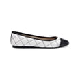 thumbnail image 2 of INC Womens Black Quilted Comfort Jenaya Square Toe Wedge Slip On Ballet Flats 6 M, 2 of 3