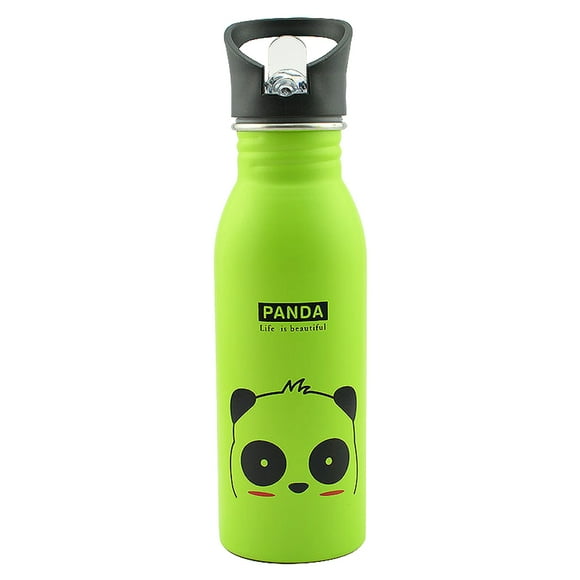 Cartoon Kids Drink Water Bottles with Straw,Travel Drink Flasks Bottle for Girls and Boys Stainless Steel Kids Bottles