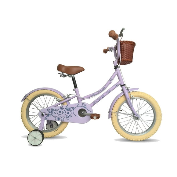 Bicicleta Infantil BLACK PANTHER Maja Ruedas Entrenadoras Rodada 16 Morado MAJA$URBANA