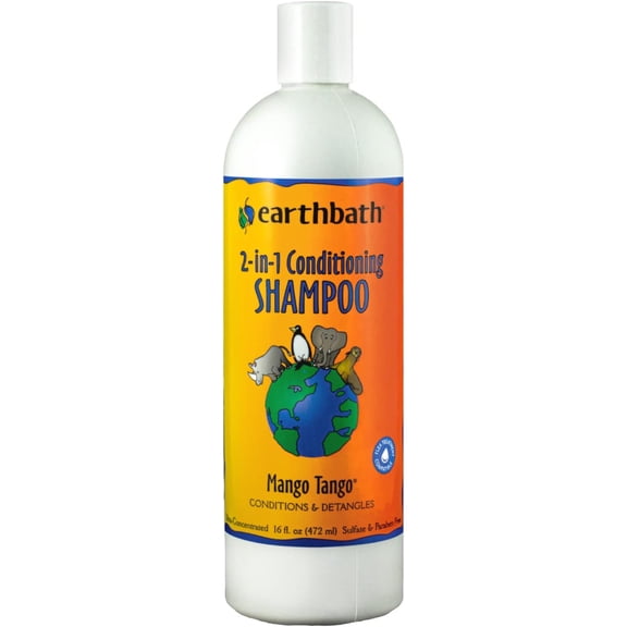 Earthbath® Mango Tango® 2-in-1 Conditioning Shampoo for Cat & Dog 16 Oz