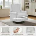 thumbnail image 4 of Swivel Glider Rocking Recliner,Home Nursery Glider Chair, Soothing Rocking Motion, Nursery Breastfeeding Maternity Chair for Living Room, Office, Bedroom, 4 of 7