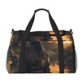 thumbnail image 1 of Easygdp Sunset Meditating Doberman Bolsa de Gimnasio, Bolsa de Viaje Duffel, Bolsa de Fin de Semana con Compartimentos, Bolsa de Mano para Noche, 1 of 7