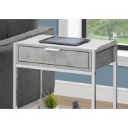 Monarch Specialties Accent Table, Side, End, Nightstand, Lamp, Living Room, Bedroom, Grey Laminate