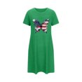 thumbnail image 4 of Shorts pour Femmes, Chemises à Manches Courtes pour Femmes, Chemise de Nuit Courte Surdimensionnée Mode Imprimé Poitrine Manches Courtes, 4 of 5