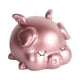 thumbnail image 1 of KAKOWELY Alcancía creativa con forma de cerdito de la suerte, ideal para guardar monedas, para cumpleaños, Año Nuevo o para exhibir en el salón (rosa, tamaño grande, 17 x 19 x 14 cm)., 1 of 4