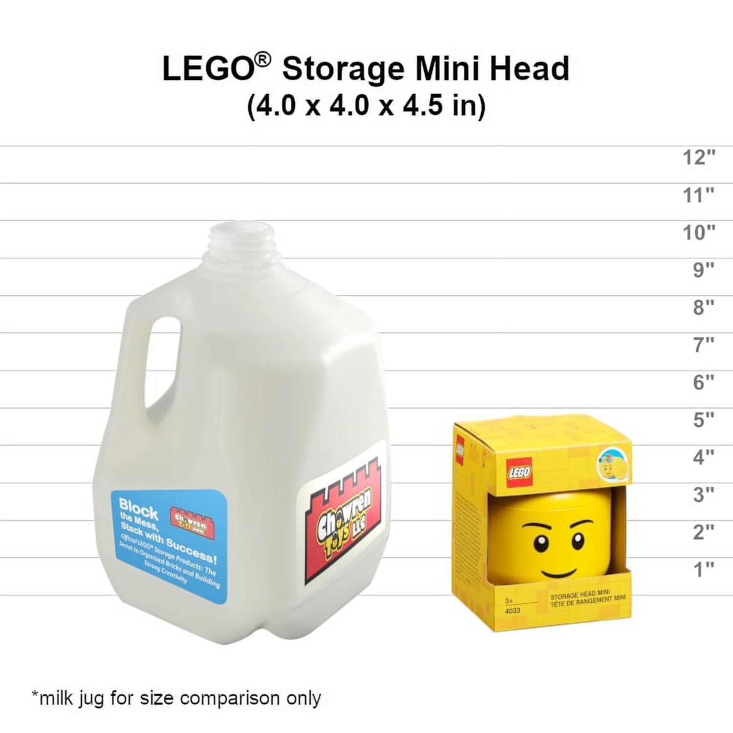 LEGO Mini Stackable Storage Head, Green Skeleton