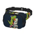 thumbnail image 3 of Hirioo Dinosaur Basketball Player for Double Layer Waist Bag Adjustable Fanny Pack For Travel Running Hiking, 3 of 9