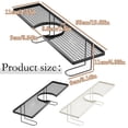 thumbnail image 3 of Hearthoom Countertop Bathroom Shelf Organizer Over The Faucet, Over The Sink Shelves Bathroom Rack Over Faucet Countertop Organizer Kitchen Above Sinks Drain Shelf Black, 3 of 9