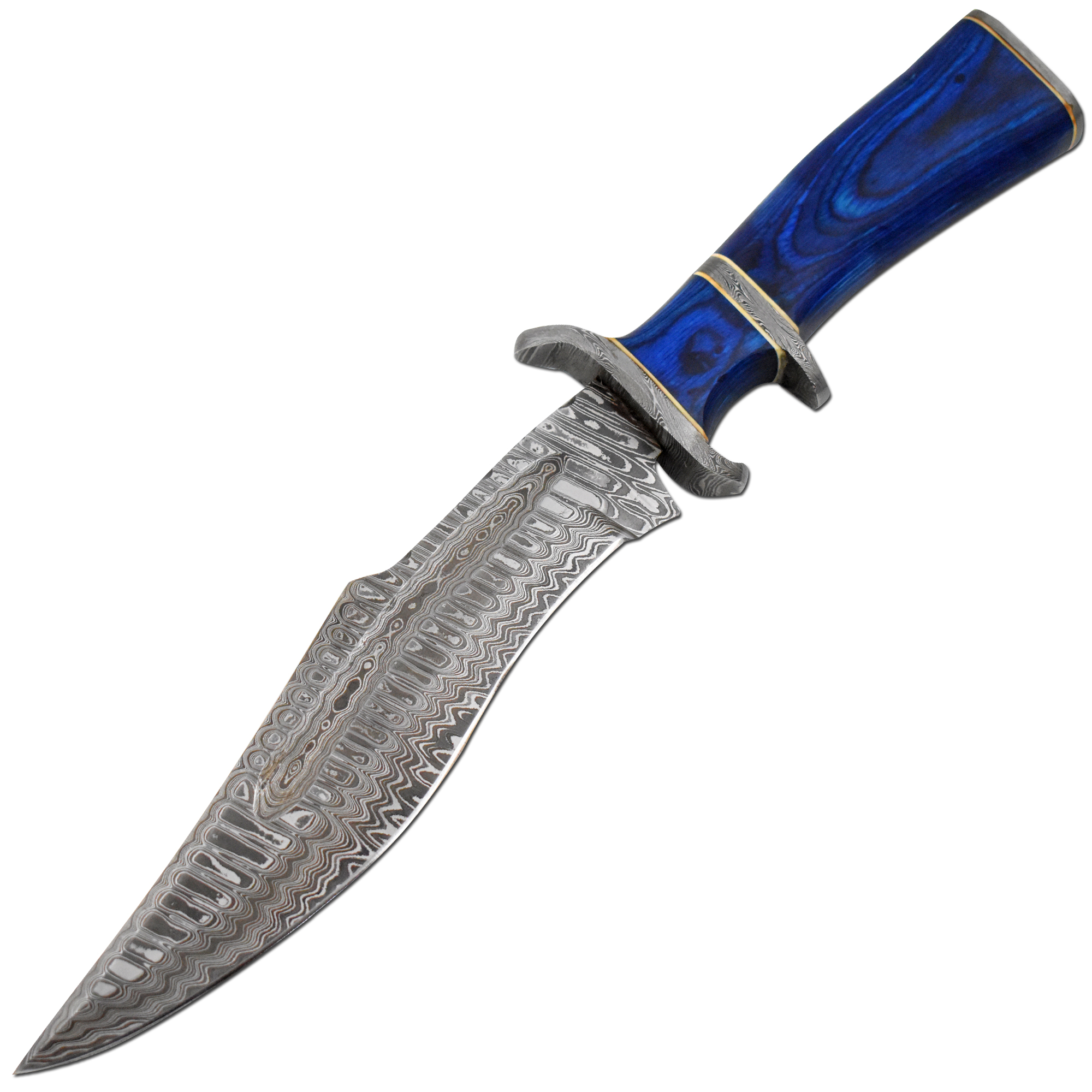 Old Ram Handmade Custom Damascus Hunting Bush-craft Knife with Sheath