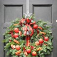 thumbnail image 5 of Wreath Hanger 2Pc 15 inches Christmas Wreath Holders Over the Door Metal Wreath Hook Star Snowflake Hook for Front Door Xmas Party Decor Door Wall Home Office, Silver, 15in, 5 of 7