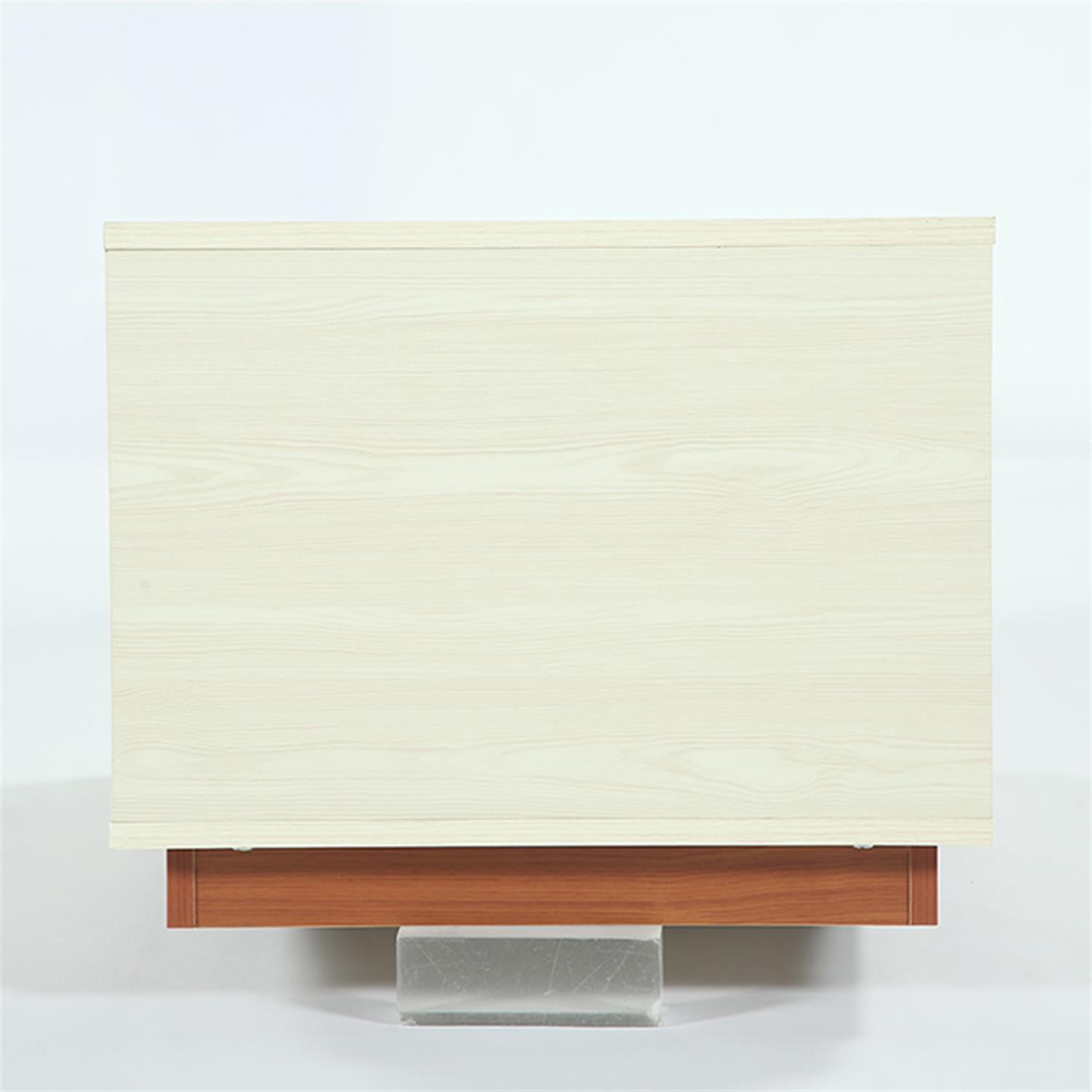 Demi Bonn 43" Extendable Coffee Table, Center Table with 2 Drawers and Reversible Tabletop for Home Living Room, Office, Brown