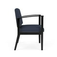 thumbnail image 4 of Pemberly Row Chaise d'Appoint Surdimensionnée pour Réception et Attente - Bois Noir / Bleu, 4 of 5