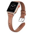 thumbnail image 1 of Correas de cuero compatibles con Apple Watch 38 mm-40 mm / 42 mm-44 mm, correa de cuero de grano superior pulsera delgada y delgada para iWatch Series 5/4/3/2/1 Adepaton 2033273-5, 1 of 9