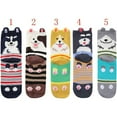 thumbnail image 6 of 5pairs Womens Grils Cute Animal Socks, Dog Cat Socks, Novelty Funny Crew Sock, Animal Gifts for Women Dog and Cat Lovers, 6 of 6