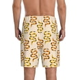 thumbnail image 4 of Lsque Hand Drawn Snake Mens Sleep Pajama Shorts,Short Pajama Pants, Cotton Ultra-Soft Knit-Medium, 4 of 9