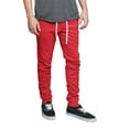 thumbnail image 5 of G-Style USA Men's Hip Hop Slim Fit Track Pants - Athletic Jogger Scrunched - Red - Medium, 5 of 5