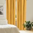 thumbnail image 2 of Ambesonne Eastern Curtains, Oriental Motif, Pair of 28"x84", Orange and White, 2 of 5