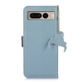 thumbnail image 3 of Tarise for Google Pixel 7 Pro Case 6.7 inch, Genuine Leather Card Holder RFID Blocking Shockproof Kickstand Luxury Business Case Cover Compatible with Google Pixel 7 Pro 2022 for Men Women, Blue, 3 of 9