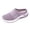 Purple, variant on EKVAHL Women's Orthopedic Slip On Mules, Mesh Upper Wide Width Diabetic Shoes, Lightweight Platform Workout Daily Walking Shoes Black