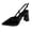 Black, variant on Women Summer Slingback Pumps Pointed Toe Block Heel Office Career Dressy Chic Shoes for Work Party