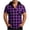 Purple-t shirts for man, variant on YFNNUP Plaid Short Sleeve Hoodies for Men Casual Pullover Shirt Classic Fit Drawstring Hooded T Shirts Fashion Clothes