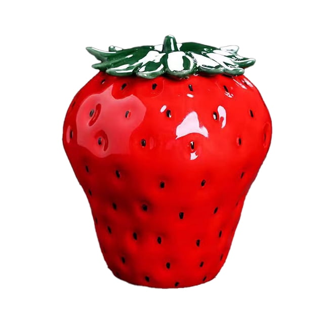 Maytalsory Household Moisture-proof Tea Box With Freshness-adding Strawberry is made And Bottom Is