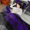 thumbnail image 4 of Homewish Abstract Graffiti Splash 7-Piece Twin Bedding Sets For Children Teens Adults,Minimalist Watercolor Bedding Comforter Set,Gradient Ombre Minimalism Breathable Sheet Sets, 4 of 8