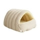 thumbnail image 5 of Cama para gatos tipo cueva, lavable, suave, extraíble, gruesa, para invierno, cálida Beige claro, 5 of 9