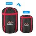 thumbnail image 4 of Uxcell Compression Stuff Sack, 2 Pack S Size Waterproof Sleeping Bag Sack Black Red, 4 of 6